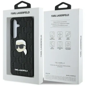 Kup Etui Karl Lagerfeld Leather Monogram Pin Logo Karl Head do Samsung Galaxy S25 czarny - KLD21899 - {ean13} - Sklep Home Screen
