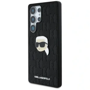Buy Karl Lagerfeld Leather Monogram Pin Logo Karl Head Samsung Galaxy S25 Ultra black - KLD21900 - {ean13} - Home Screen Store Europe
