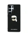 Kup Etui Karl Lagerfeld kožené s monogramem, pin logem a hlavou Karla do Samsung Galaxy S25 Ultra černé - KLD21900 - {ean13} - Sklep Home Screen