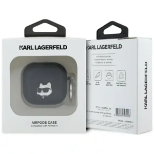 Kup Karl Lagerfeld Monogram Choupette Kopf Apple AirPods 4 schwarz - KLD21902 - {ean13} - Sklep Home Screen
