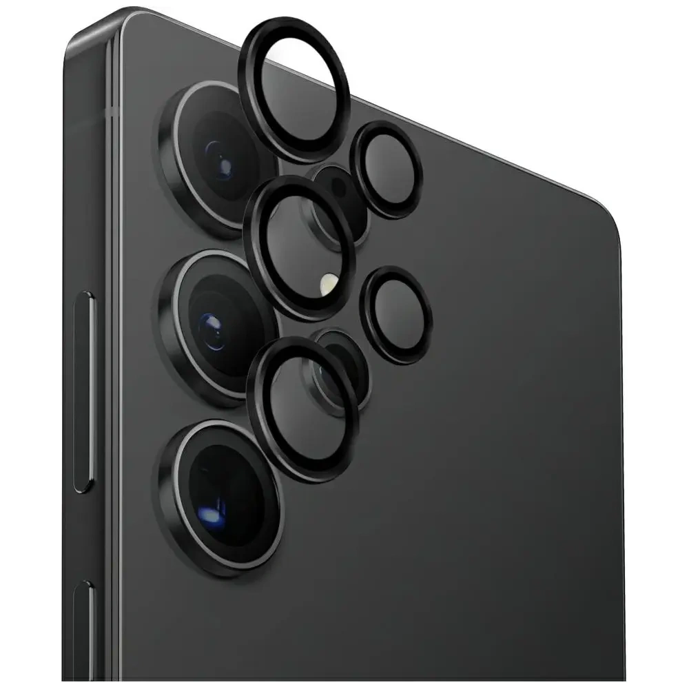 Szkło na obiektyw aparatu UNIQ Optix Aluminium Camera Lens do Samsung Galaxy S25 Ultra czarny