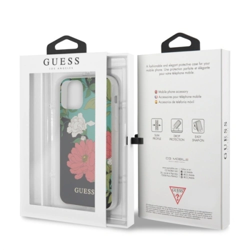 Kup Etui Guess GUHCN58IMLFL01 Apple iPhone 11 Pro czarny/black N°1 Flower Collection - GUE469BLK - {ean13} - Sklep Home Screen