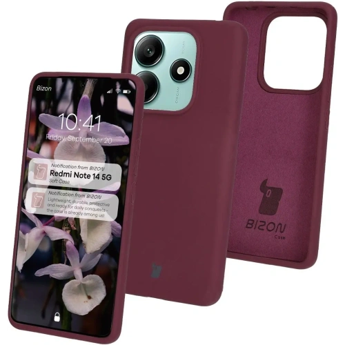 Kup Bizon Soft Case Xiaomi Redmi Note 14 5G dunkel lila - BIZ8464 - {ean13} - Sklep Home Screen