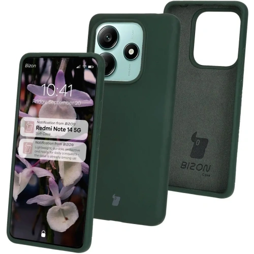 Kup Bizon Soft Case Xiaomi Redmi Note 14 5G sötétzöld - BIZ8465 - {ean13} - Sklep Home Screen
