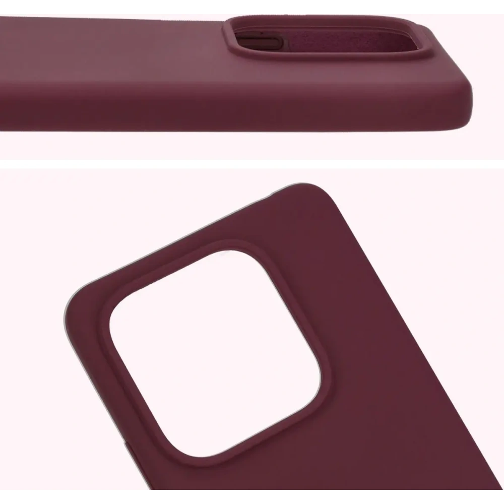 Silikonowe etui Bizon Soft Case do Xiaomi Redmi Note 14 5G ciemnofioletowe