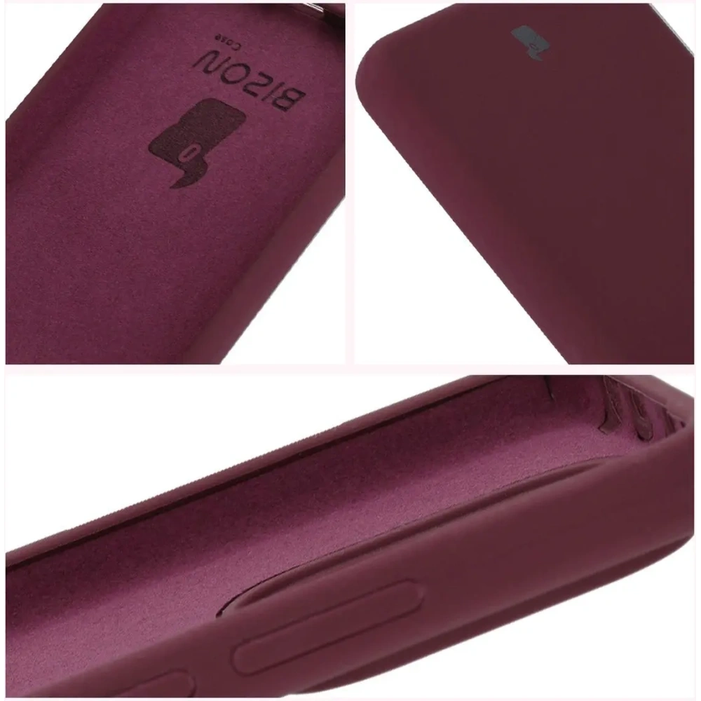Silikonowe etui Bizon Soft Case do Xiaomi Redmi Note 14 5G ciemnofioletowe