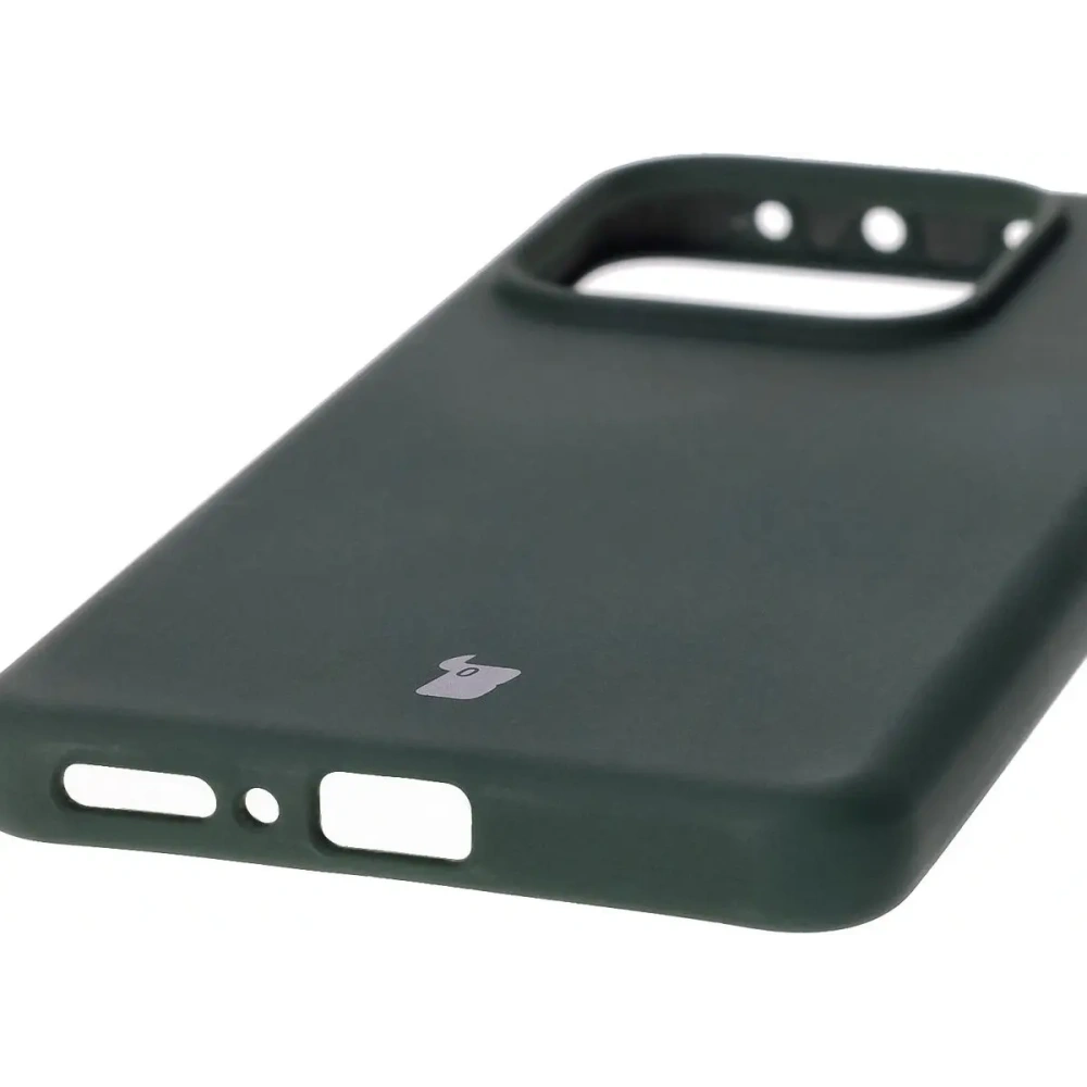 Silikonowe etui Bizon Soft Case do Xiaomi Redmi Note 14 5G ciemnozielone