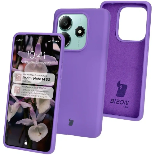 Kup Bizon Soft Case Xiaomi Redmi Note 14 5G lila - BIZ8466 - {ean13} - Sklep Home Screen