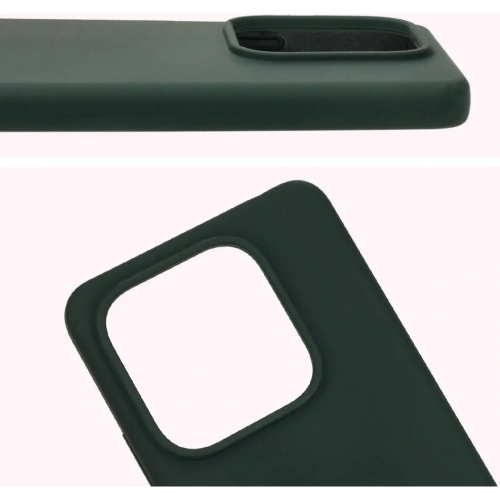 Silikonowe etui Bizon Soft Case do Xiaomi Redmi Note 14 5G ciemnozielone