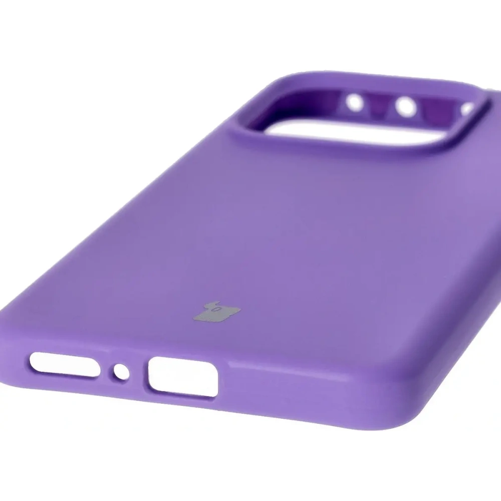 Silikonowe etui Bizon Soft Case do Xiaomi Redmi Note 14 5G fioletowe