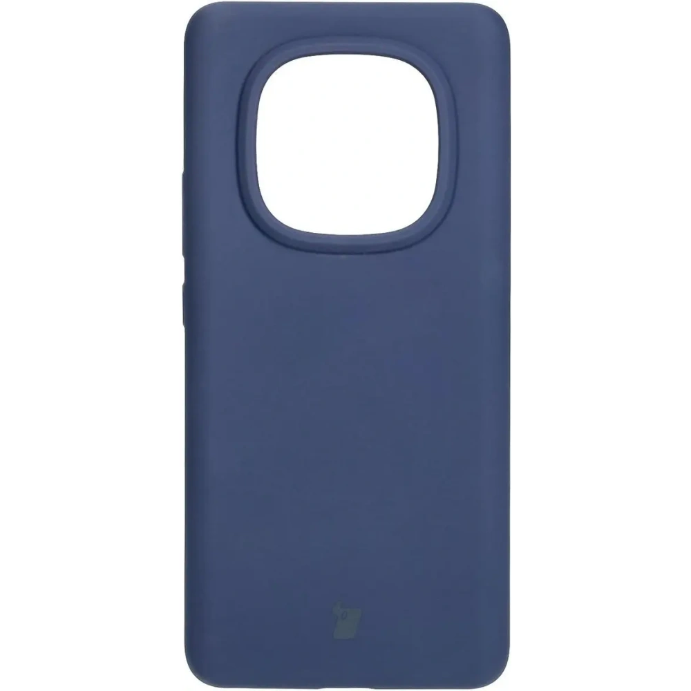 Silikonowe etui Bizon Soft Case do Xiaomi Redmi Note 14 Pro 5G / Poco X7 ciemnoniebieskie