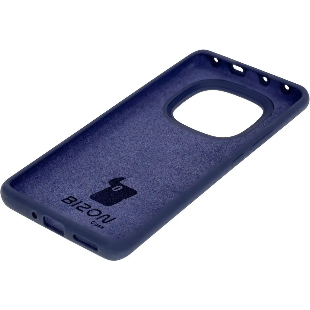 Silikonowe etui Bizon Soft Case do Xiaomi Redmi Note 14 Pro 5G / Poco X7 ciemnoniebieskie