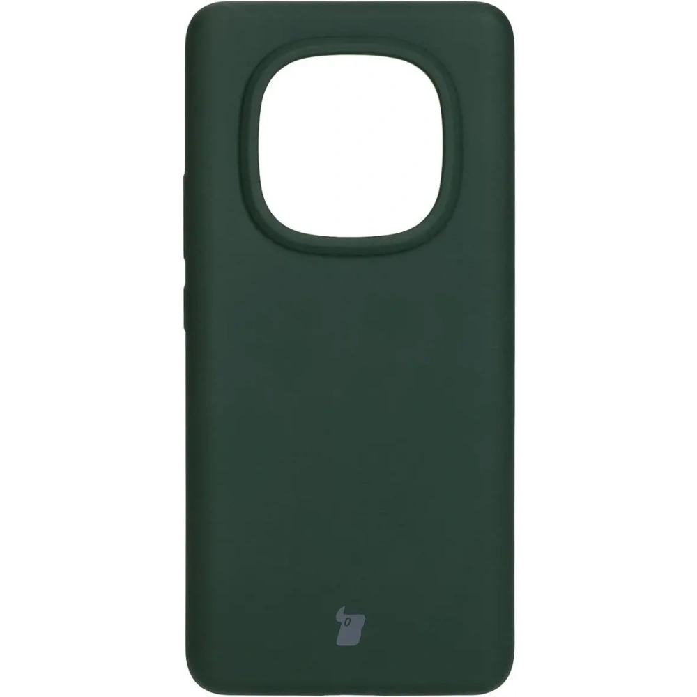Silikonowe etui Bizon Soft Case do Xiaomi Redmi Note 14 Pro 5G / Poco X7 ciemnozielone