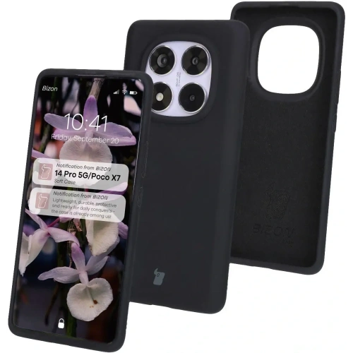 Kup Silikonové pouzdro Bizon Soft Case pro Xiaomi Redmi Note 14 Pro 5G / Poco X7 černé - BIZ8469 - {ean13} - Sklep Home Screen