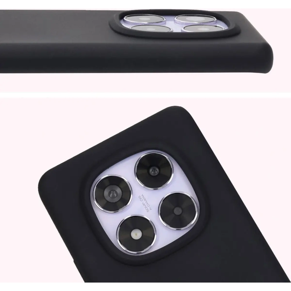 Silikonowe etui Bizon Soft Case do Xiaomi Redmi Note 14 Pro 5G / Poco X7 czarne