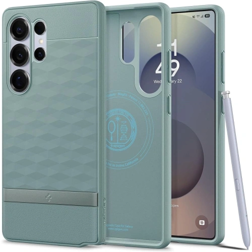 Kup Etui Spigen Parallax Mag Magsafe Samsung Galaxy S25 Ultra Sage Green - SPN16658 - {ean13} - Sklep Home Screen