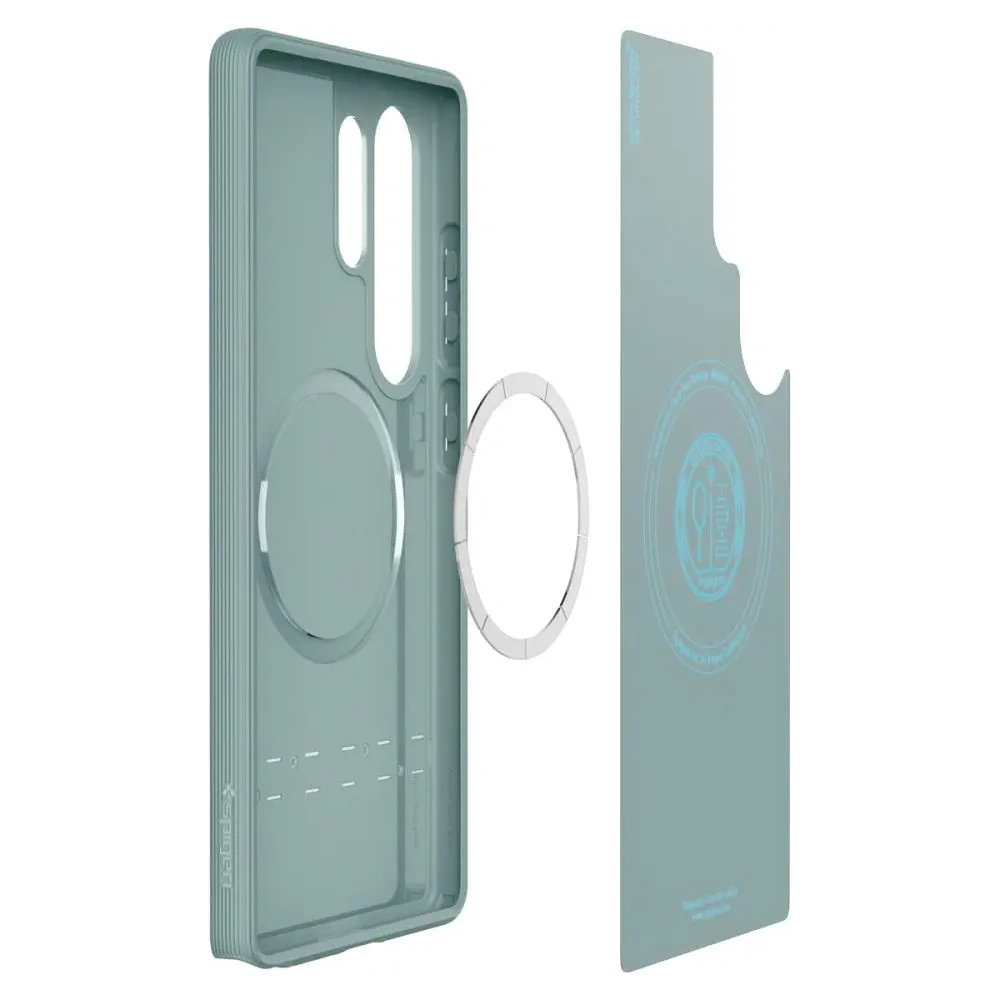 Etui Spigen Parallax Mag Magsafe Samsung Galaxy S25 Ultra Sage Green