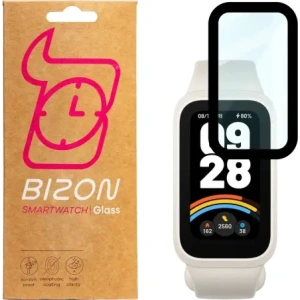 Kup Bizon Glass Watch Edge Hybrid Xiaomi Bandă Inteligentă 9 Activă / Bandă Inteligentă Redmi 3 neagră - BIZ8471 - {ean13} - Sklep Home Screen