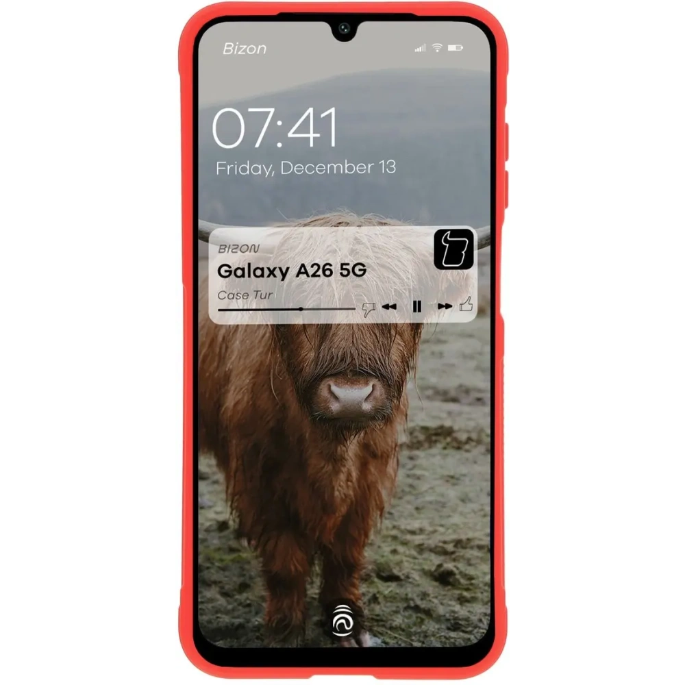 Pancerne etui Bizon Case Tur do Samsung Galaxy A26 5G czerwone
