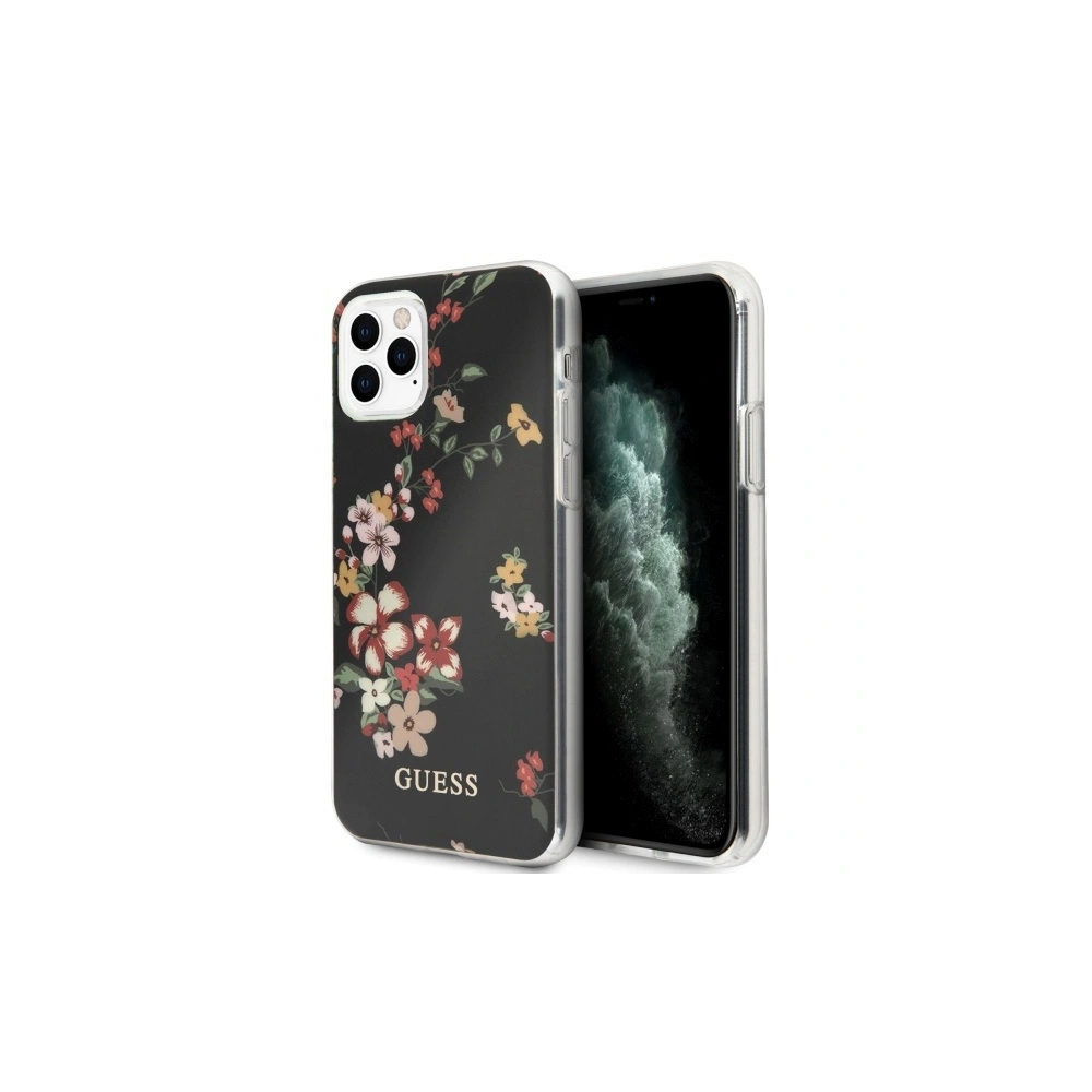 Etui Guess GUHCN58IMLFL04 Apple iPhone 11 Pro czarny/black N°4 Flower Collection