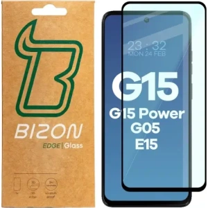 Bizon Glass Edge 2 Motorola Moto G15 / G15 Power / G05 / E15 black frame