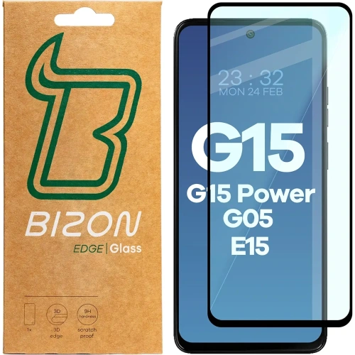 Kup Szkło hartowane Bizon Glass Edge 2 do Motorola Moto G15 / G15 Power / G05 / E15 czarna ramka - BIZ8478 - {ean13} - Sklep Home Screen