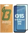 Szkło hartowane Bizon Glass Edge 2 do Motorola Moto G15 / G15 Power / G05 / E15 czarna ramka