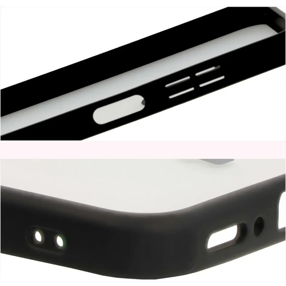 Etui Bizon Case Angelo do Samsung Galaxy A26 5G przydymione z czarną ramką