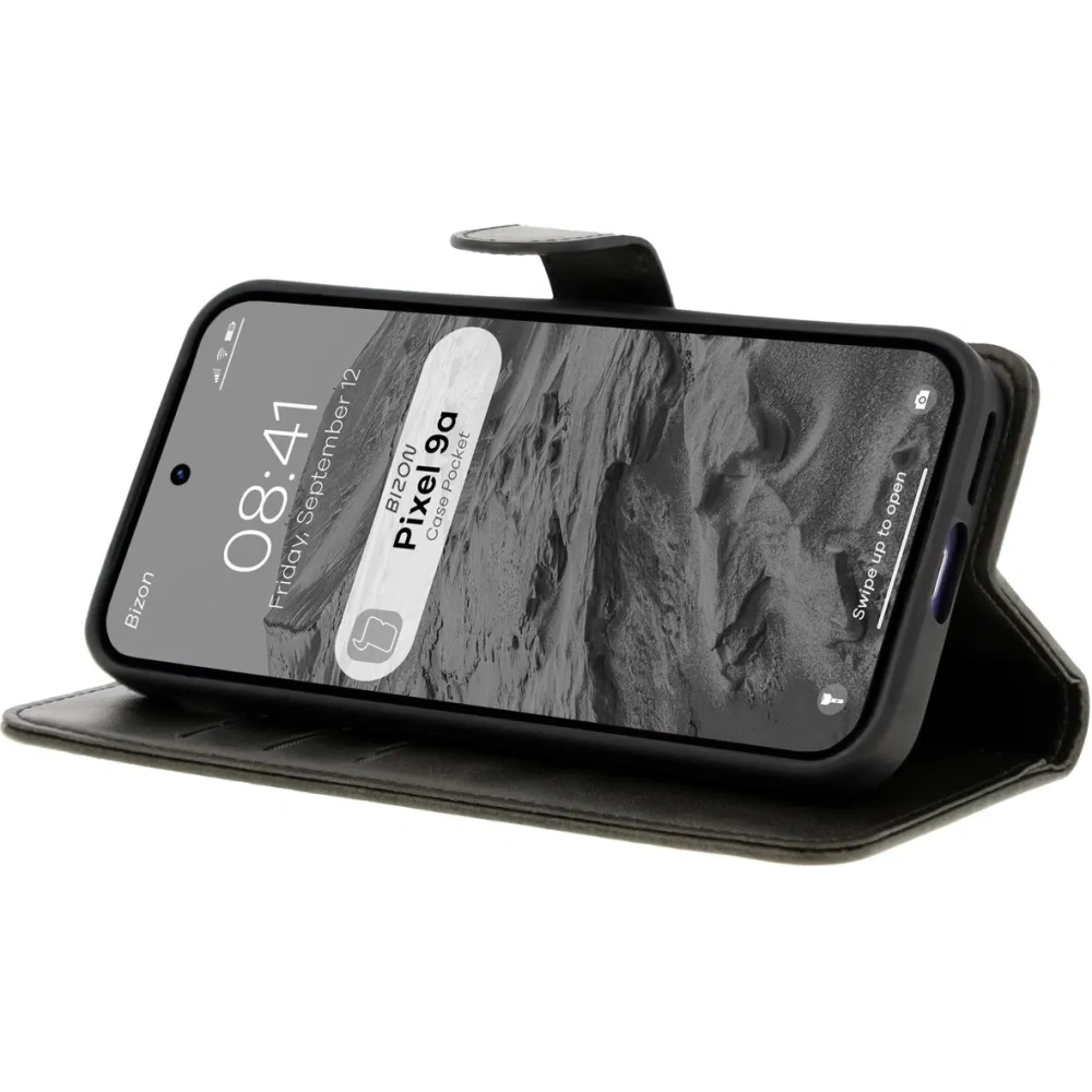 Etui z klapką Bizon Case Pocket do Google Pixel 9a czarne