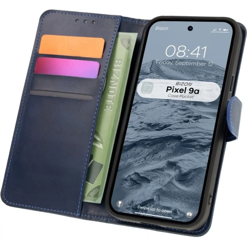 Kup Etui z klapką Bizon Case Pocket do Google Pixel 9a granatowe - BIZ8481 - {ean13} - Sklep Home Screen