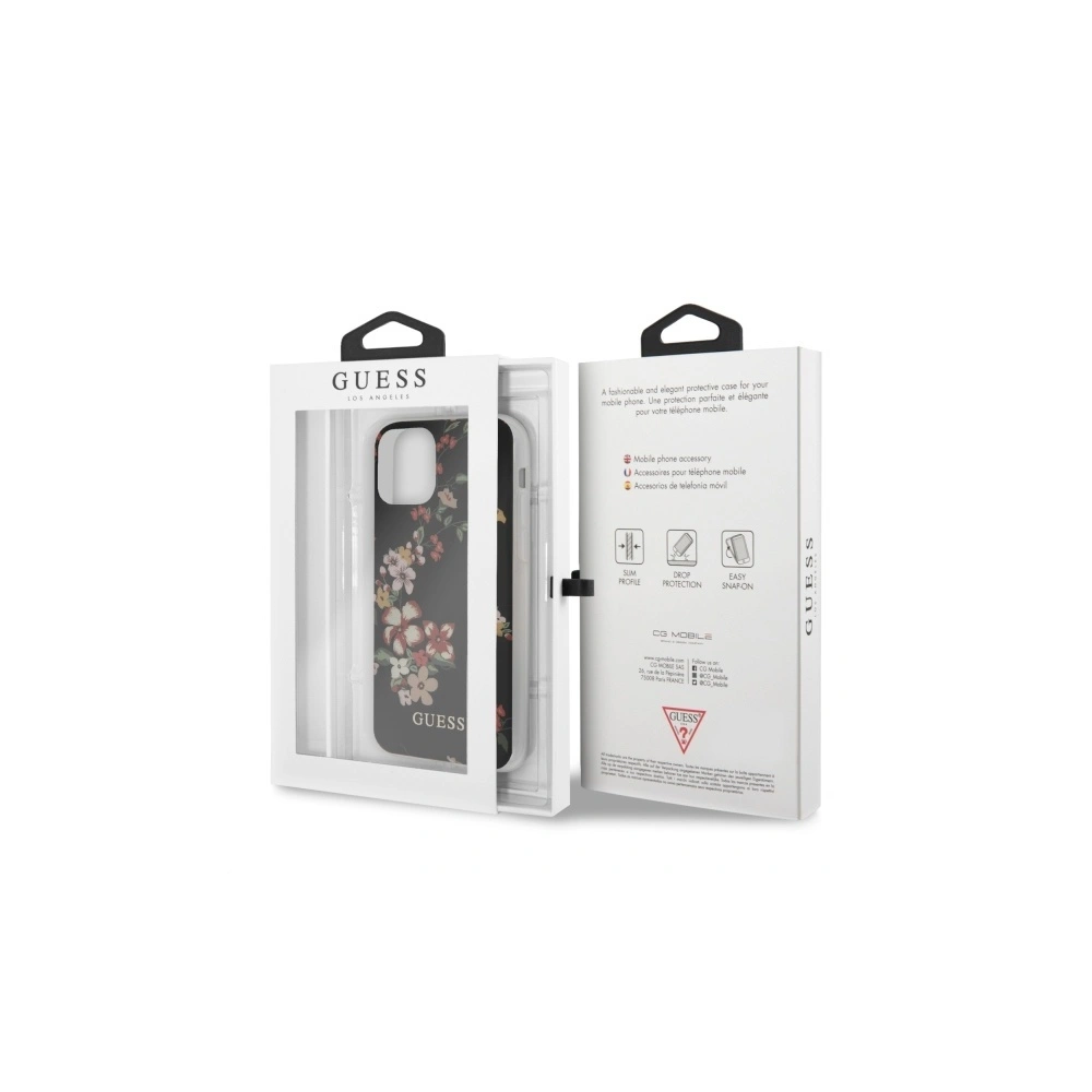 Etui Guess GUHCN58IMLFL04 Apple iPhone 11 Pro czarny/black N°4 Flower Collection