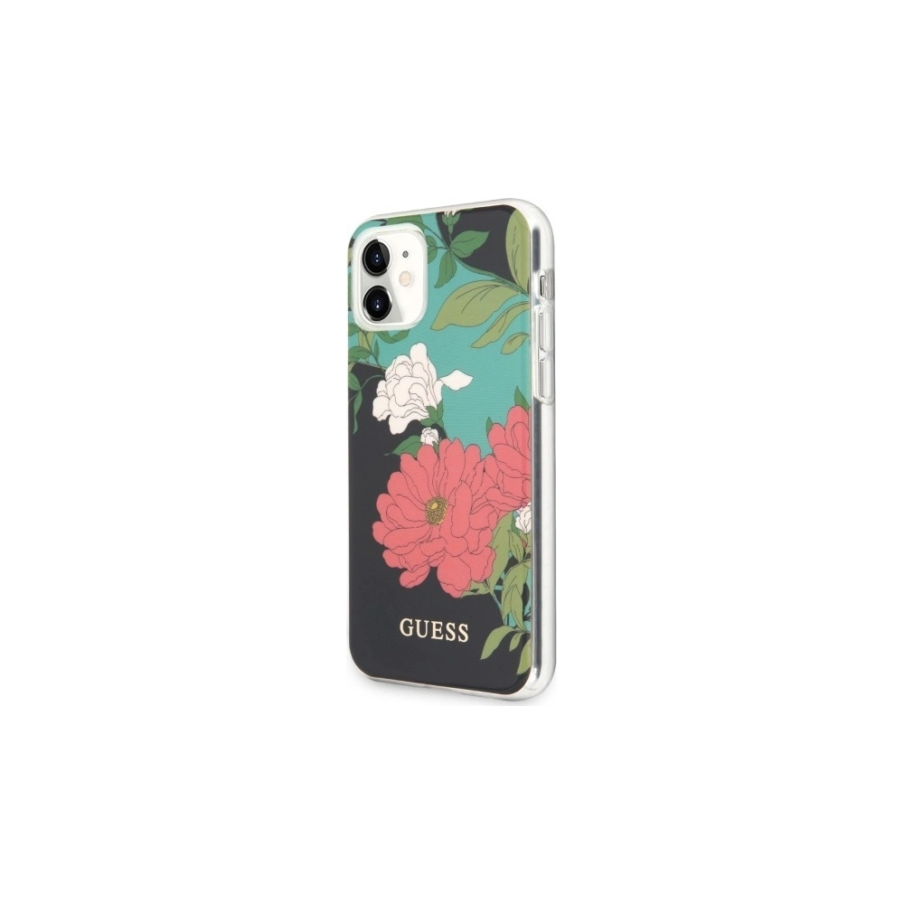 Etui Guess GUHCN61IMLFL01 Apple iPhone 11 czarny/black N°1 Flower Collection