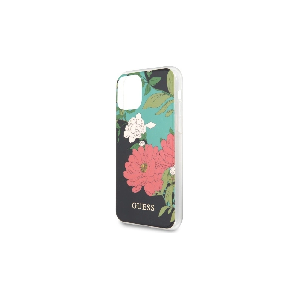 Etui Guess GUHCN61IMLFL01 Apple iPhone 11 czarny/black N°1 Flower Collection