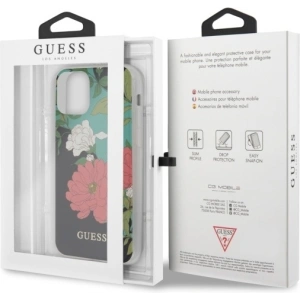 Etui Guess GUHCN61IMLFL01 Apple iPhone 11 czarny/black N°1 Flower Collection