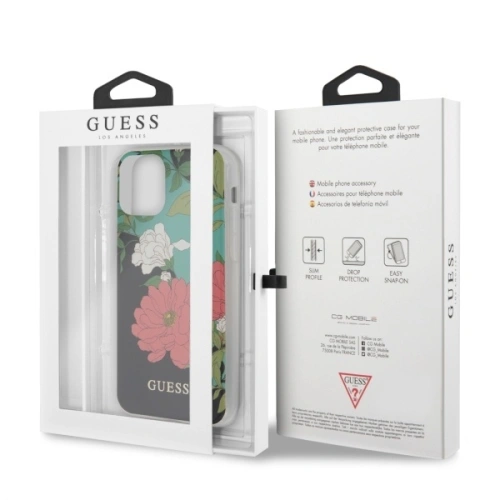 Buy Guess GUHCN61IMLFL01 Apple iPhone 11 black N°1 Flower Collection - GUE473BLK - {ean13} - Home Screen Store Europe