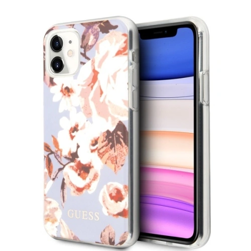 Kup Guess Apple Tasche GUHCN61IMLFL02 iPhone 11 lila/flieder N°2 Flower Collection - GUE474LIL - {ean13} - Sklep Home Screen