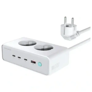 Buy 4smarts 6in1 extension cable 2xAC, USB-A, 3xUSB-C 65W GaN white - 4SMR68 - {ean13} - Home Screen Store Europe