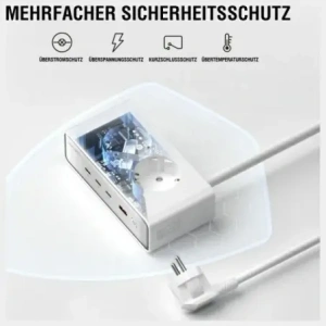 Kup Przedłużacz 4smarts 6w1 2xAC, USB-A, 3xUSB-C 65W GaN biały - 4SMR68 - {ean13} - Sklep Home Screen