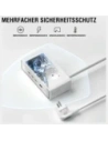 Buy 4smarts 6in1 extension cable 2xAC, USB-A, 3xUSB-C 65W GaN white - 4SMR68 - {ean13} - Home Screen Store Europe