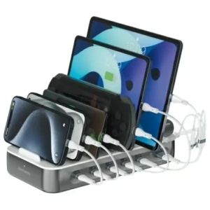 Kup 4smarts Echipa stație de încărcare 100W USB-A, 5xUSB-C cu set de cabluri gri spațial - 4SMR69 - {ean13} - Sklep Home Screen