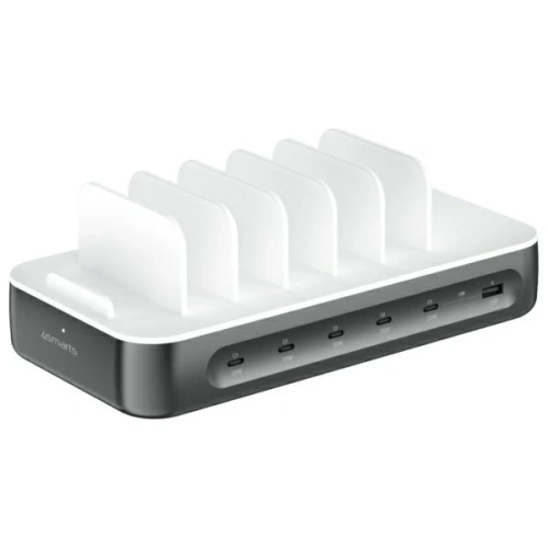 Kup 4smarts Csapat 100W USB-A, 5xUSB-C töltőállomás kábel szettel, űrszürke színben - 4SMR69 - {ean13} - Sklep Home Screen