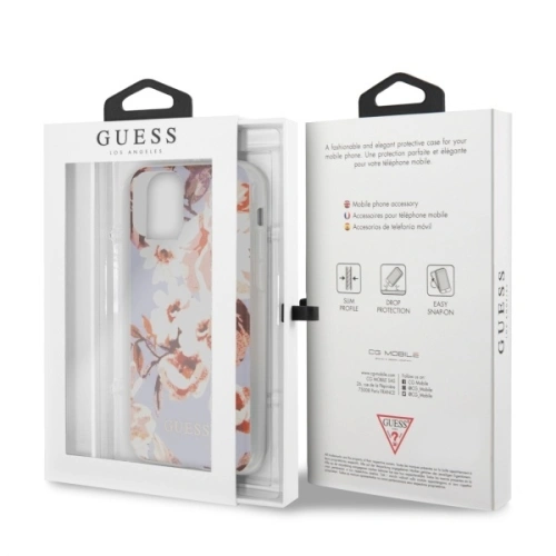 Kup Guess Apple Tasche GUHCN61IMLFL02 iPhone 11 lila/flieder N°2 Flower Collection - GUE474LIL - {ean13} - Sklep Home Screen