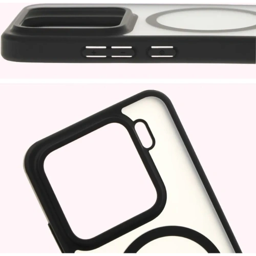 Buy Bizon Case MatteO Magnetic Xiaomi 15 translucent with black frame - BIZ8489 - {ean13} - Home Screen Store Europe
