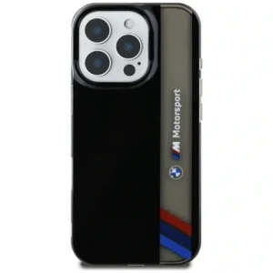 Buy BMW Motorsport IML Vertical Stripe Apple iPhone 16 Pro Max black - BMW812 - {ean13} - Home Screen Store Europe