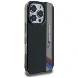 Kup Etui BMW Motorsport IML Vertical Stripe do Apple iPhone 16 Pro Max czarny - BMW812 - {ean13} - Sklep Home Screen