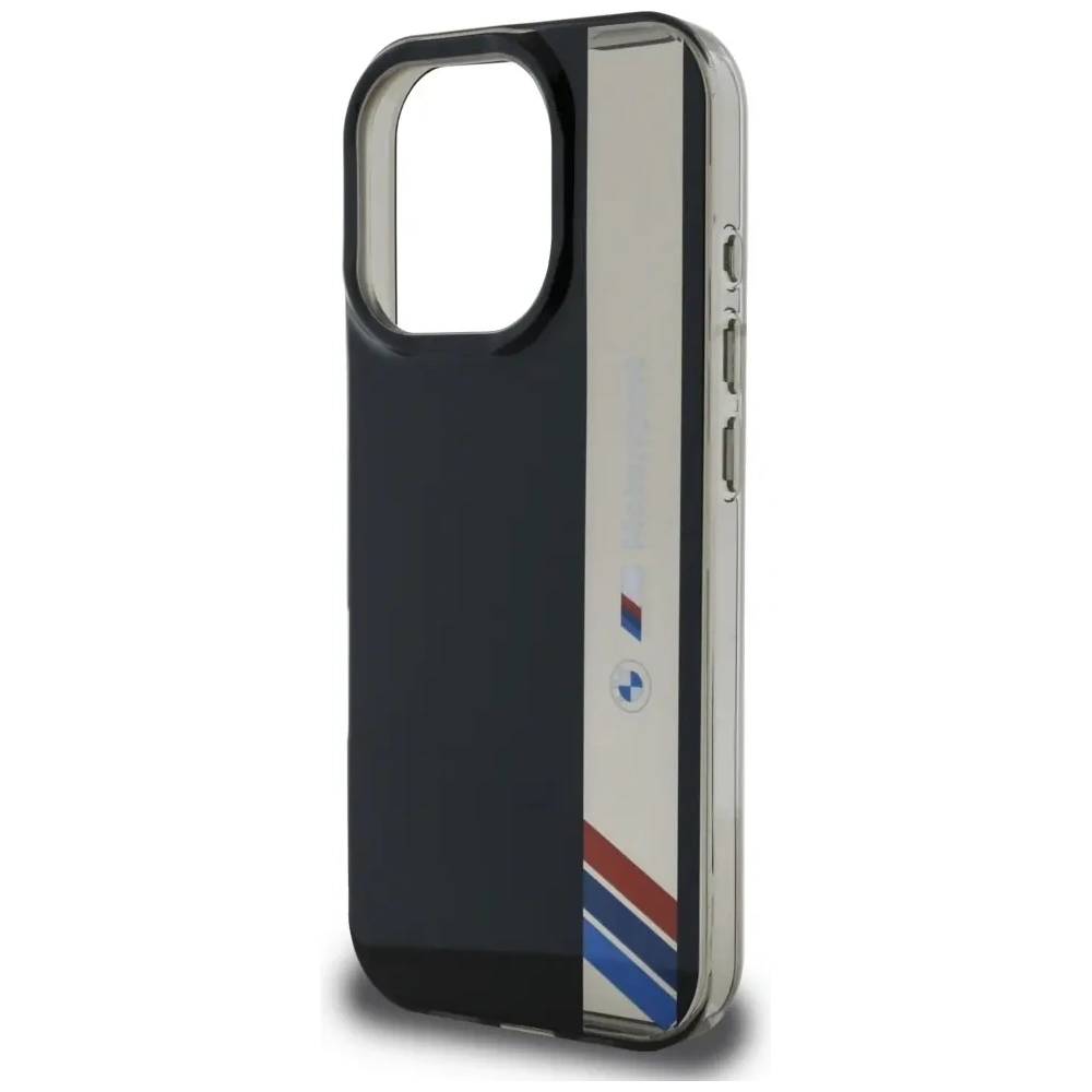 Etui BMW Motorsport IML Vertical Stripe do Apple iPhone 16 Pro Max czarny