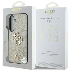 Kup Etui Guess Fixed Glitter Big 4G Metal Logo pro Samsung Galaxy S25+ Plus zlaté - GUE4308 - {ean13} - Sklep Home Screen