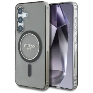 Kup Etui Guess Glitter Circle Classic Logo MagSafe do Samsung Galaxy S25 czarny - GUE4309 - {ean13} - Sklep Home Screen