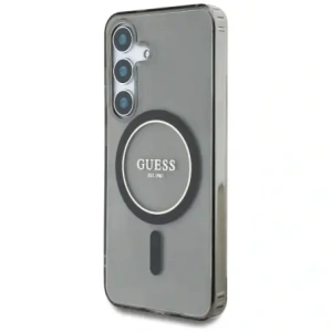 Kup Etui Guess Glitter Circle Classic Logo MagSafe do Samsung Galaxy S25 czarny - GUE4309 - {ean13} - Sklep Home Screen