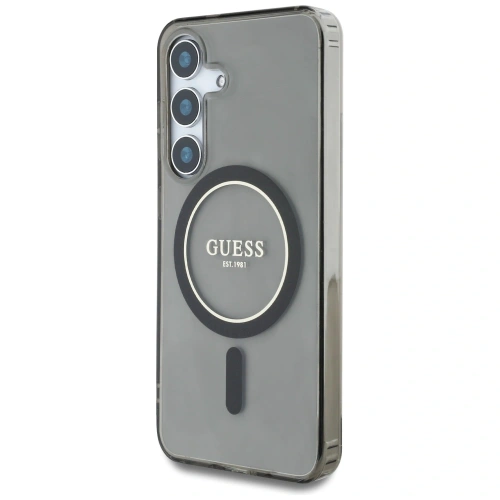 Kup Etui Guess Glitter Circle Classic Logo MagSafe do Samsung Galaxy S25 černý - GUE4309 - {ean13} - Sklep Home Screen